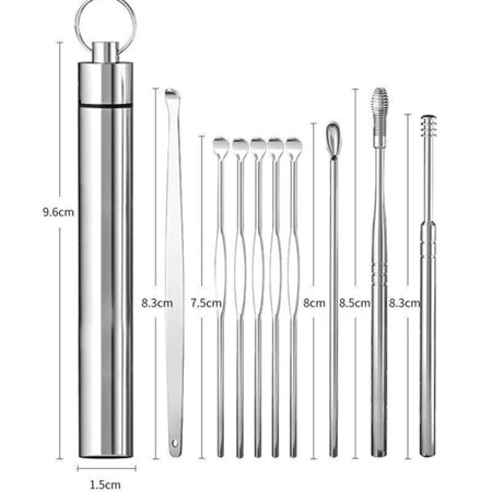 KIT LIMPIA OIDOS CON ESTUCHES